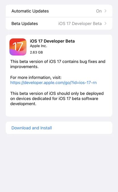 iOS 17: как установить бета-версии для разработчиков и публичной версии 11 iOS 17