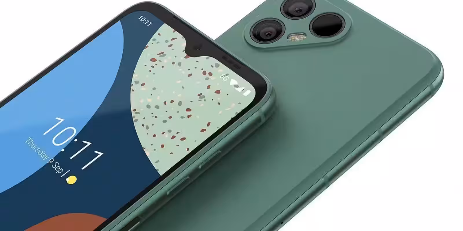 Экран смартфона Fairphone 5 с датой и временем