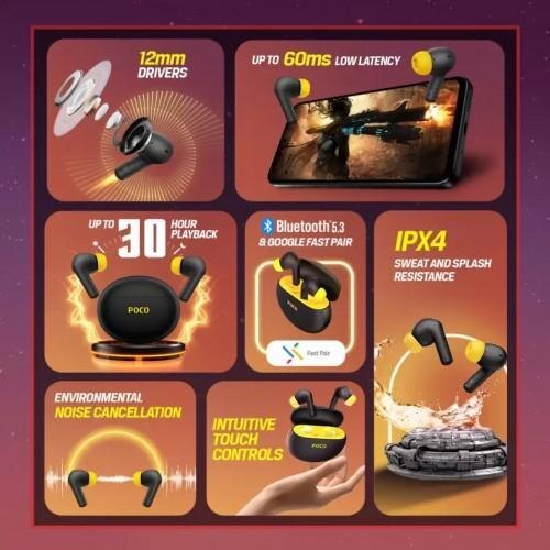 Poco представила наушники Pods с 12-миллиметровыми динамиками 6 Poco