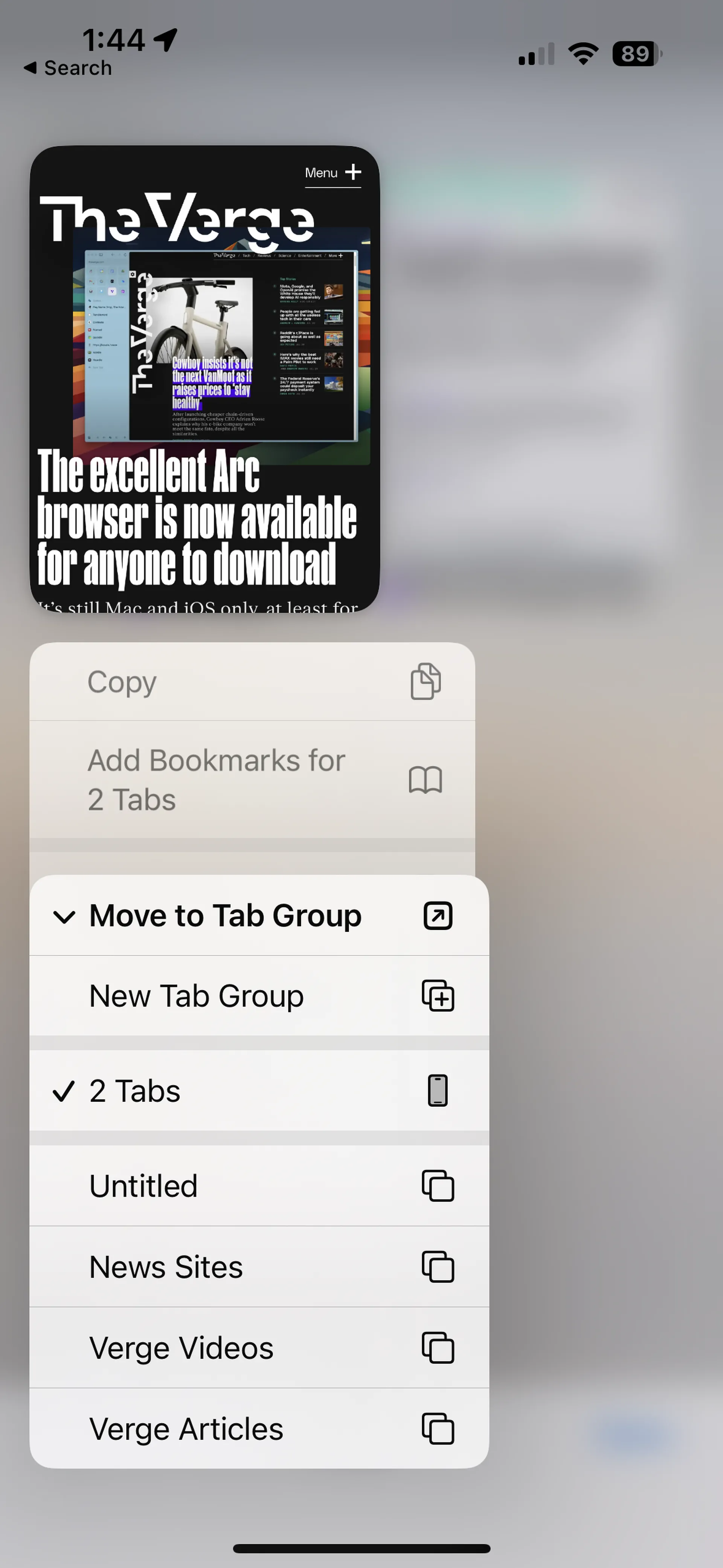 Safari: как использовать группы вкладок 9 Safari