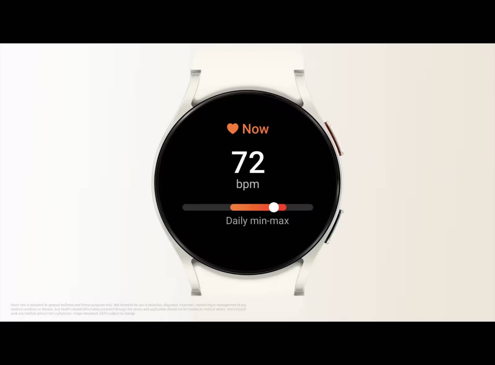 Цифровой дисплей Galaxy Watch6 с показателем пульса