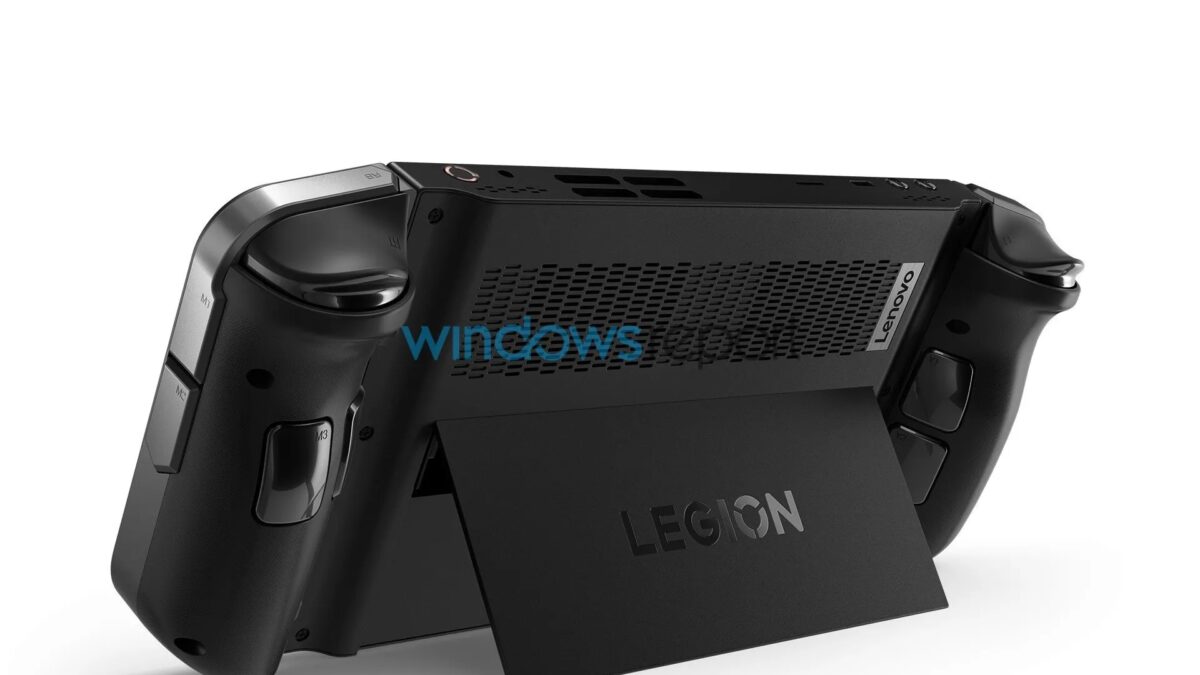 Утечка изображений показывает конкурента Steam Deck от Lenovo с намеком на Switch 2 11 legion go hero kickstand out.jpg