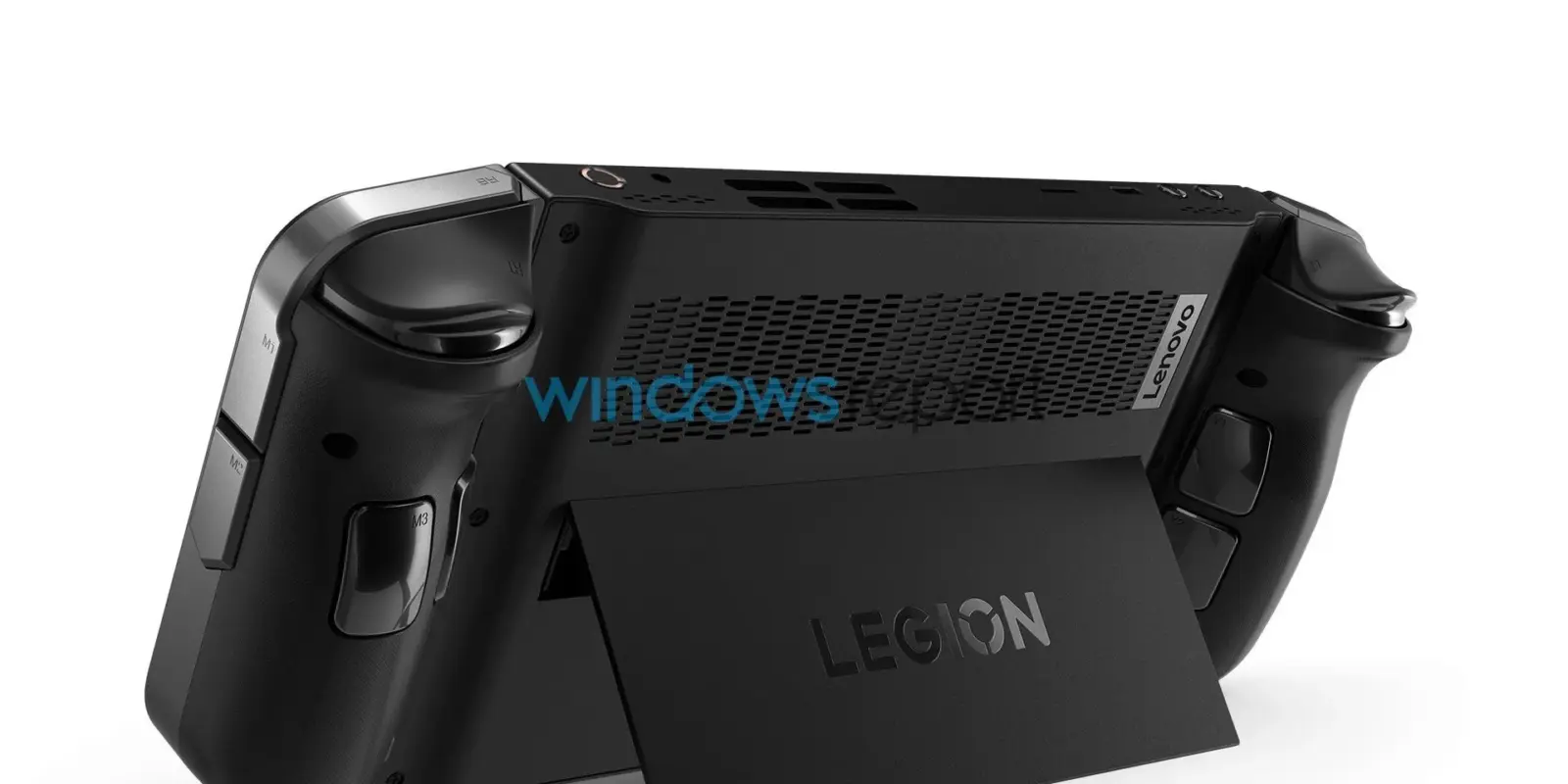 Утечка изображений показывает конкурента Steam Deck от Lenovo с намеком на Switch 2 11 legion go hero kickstand out.jpg