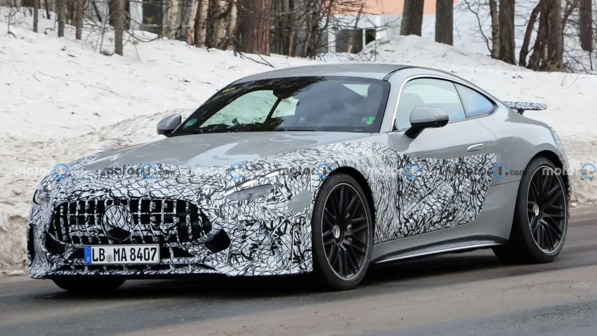 2024 mercedes amg gt s e performance front view spy photo