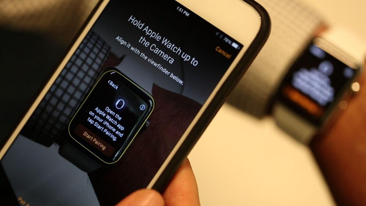 Как подключить Apple Watch к новому iPhone 6 holdtocamera