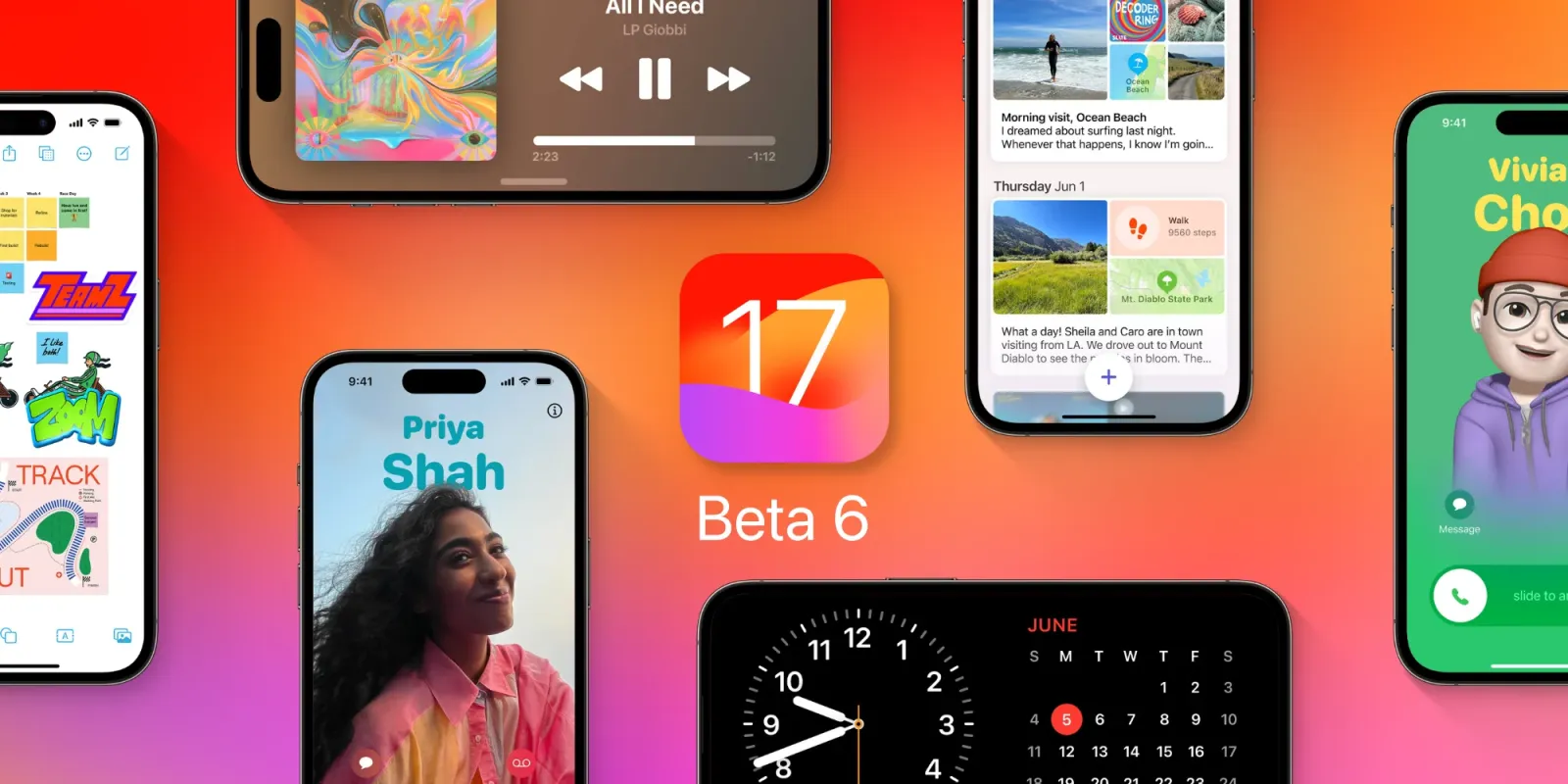 Apple выпустила iOS 17 beta 6 для разработчиков 3 ios 17 hero b6