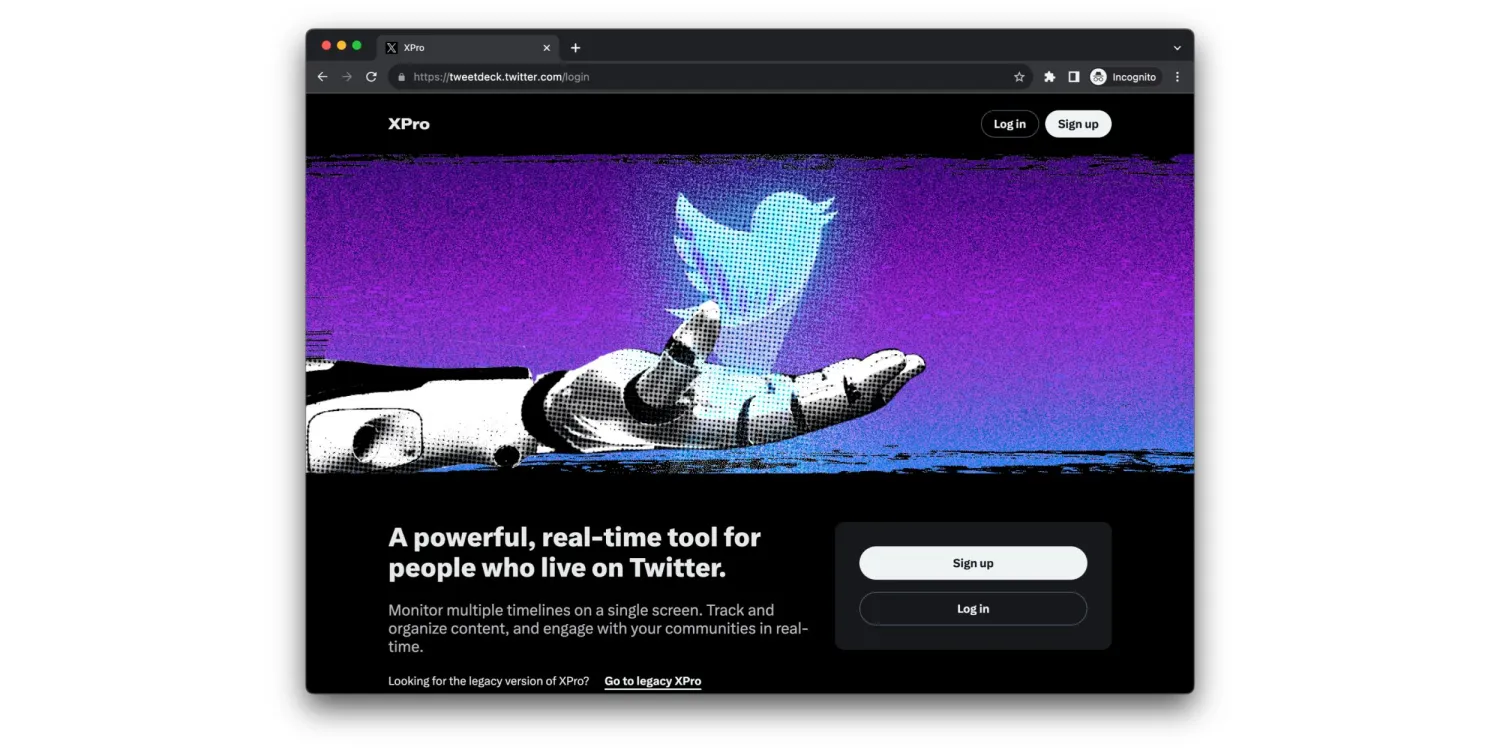 X Pro (ранее TweetDeck) требует платную подписку X Blue 4 tweetdeck xpro cover 1.jpg