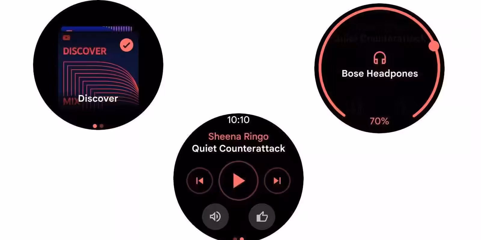 YouTube Music на Wear OS — приложение с обновлением на умных часах