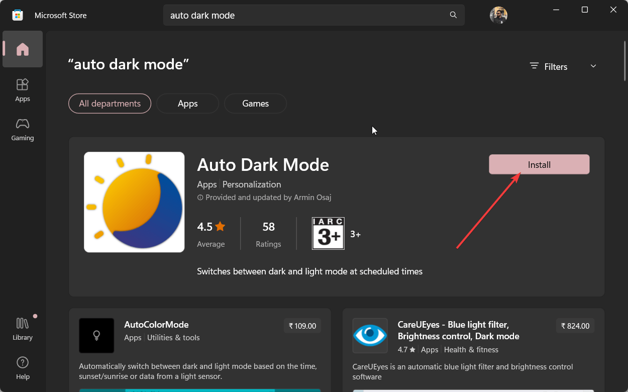 Windows 11: как запланировать часы работы в темном режиме 35 applicationframehost 2huw3ttwfd