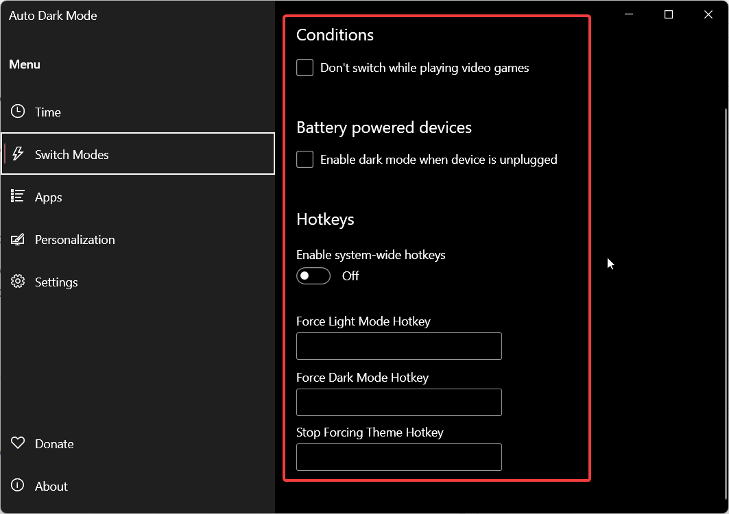 Windows 11: как запланировать часы работы в темном режиме 37 autodarkmodeapp 2tujgqrdmq