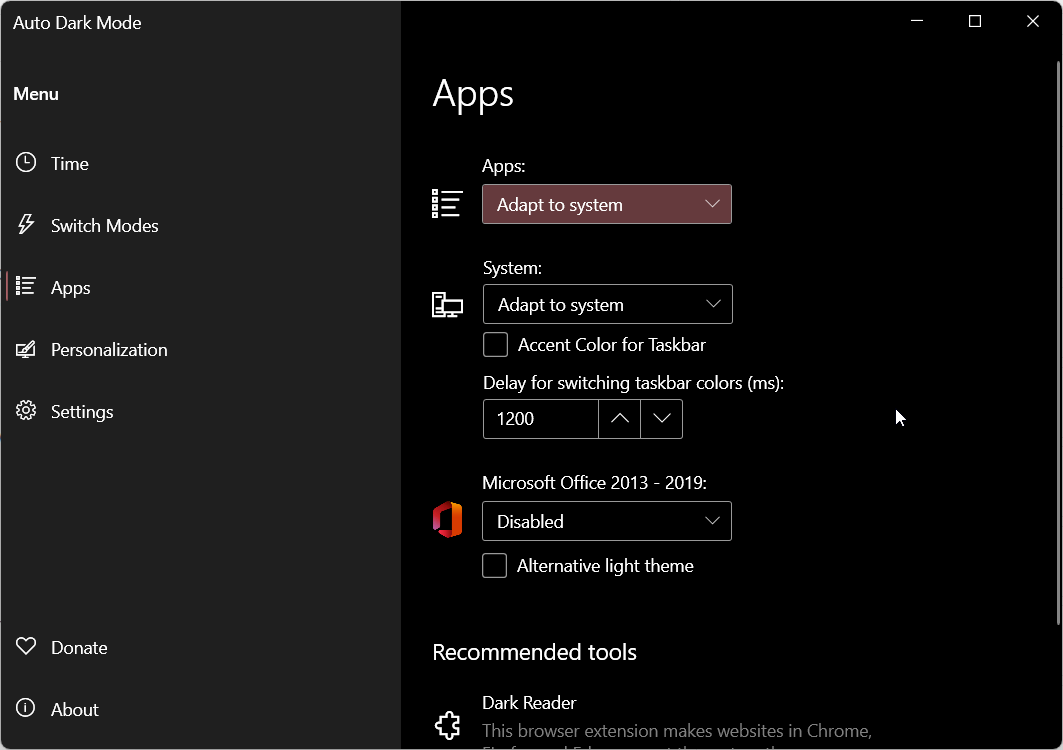 Windows 11: как запланировать часы работы в темном режиме 38 autodarkmodeapp oqzyffihqr