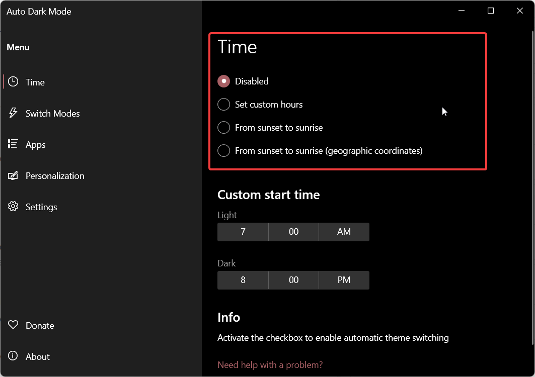 Windows 11: как запланировать часы работы в темном режиме 36