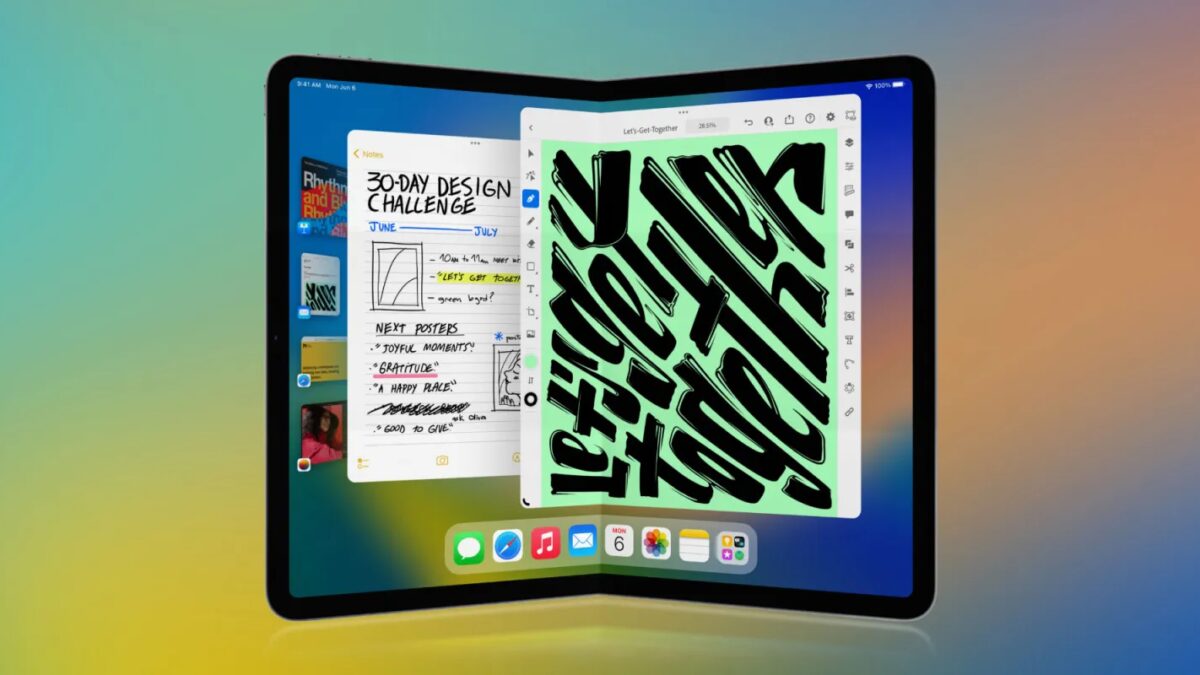 folding ipad mockup