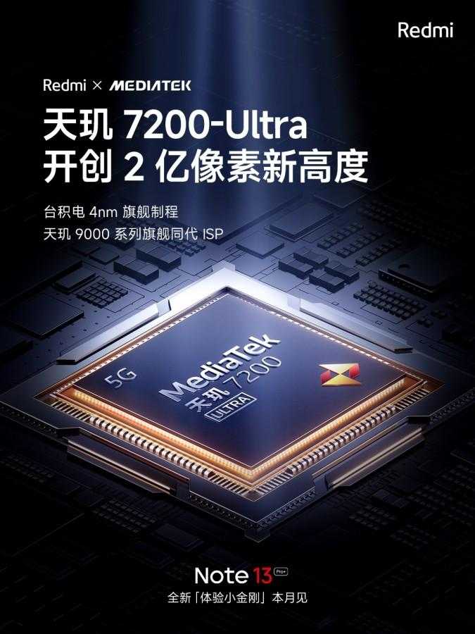 Xiaomi Redmi Note 13 Pro+ ΠΏΠΎΠ»ΡΡΠΈΡ Dimensity 7200-Ultra 6 Xiaomi