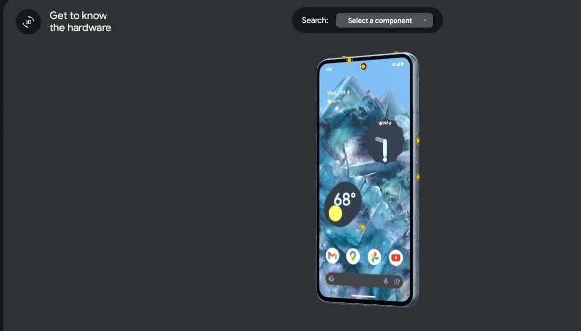 Симулятор телефона Google демонстрирует Pixel 8 Pro 7 Google