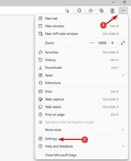 settings edge windows 11