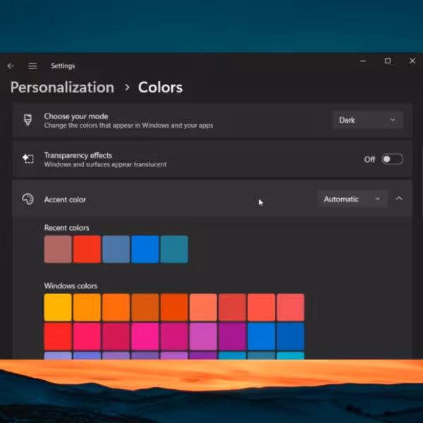 Windows 11: как запланировать часы работы в темном режиме