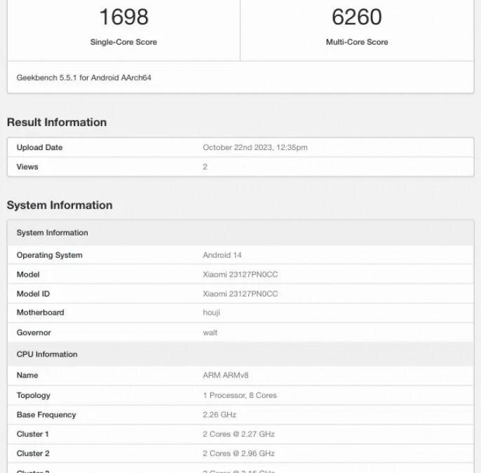 Xiaomi 14 и 14 Pro появились на Geekbench 4 Xiaomi 14