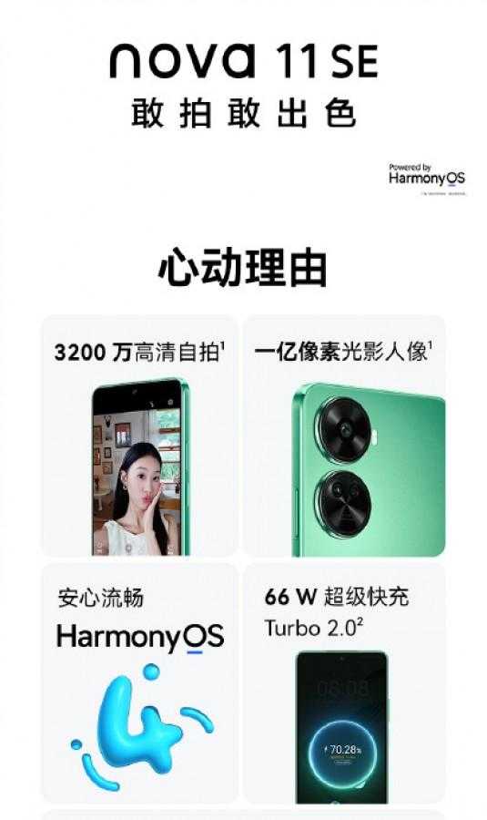 Huawei nova 11 SE: утечка дизайна 12 Huawei nova 11 SE