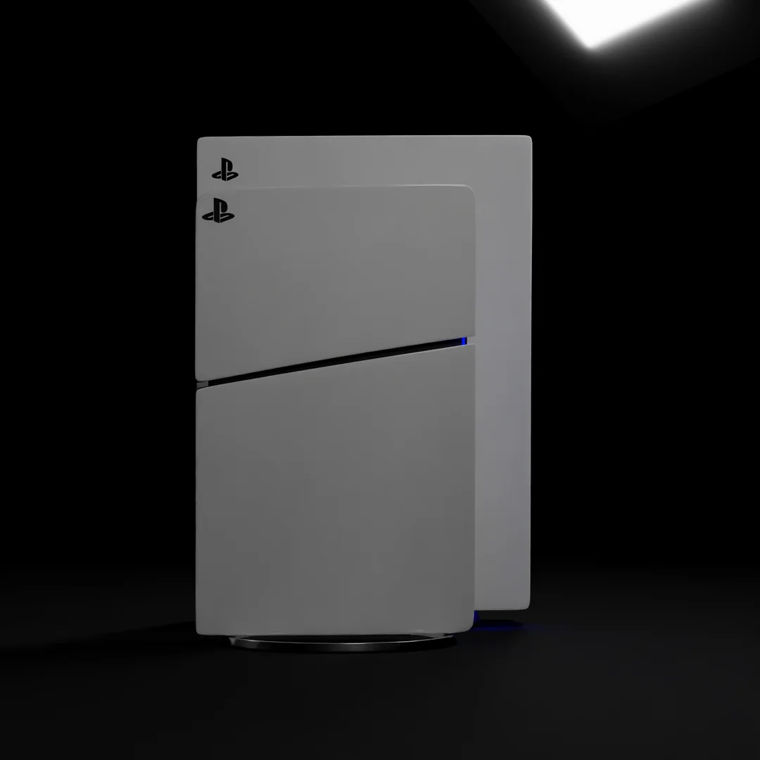 PS5 Slim сравнили с оригинальной консолью на рендере 8 ps5 slim 3d model and ps5 fat 3d model size comparison v0 qq5tbeivkotb1