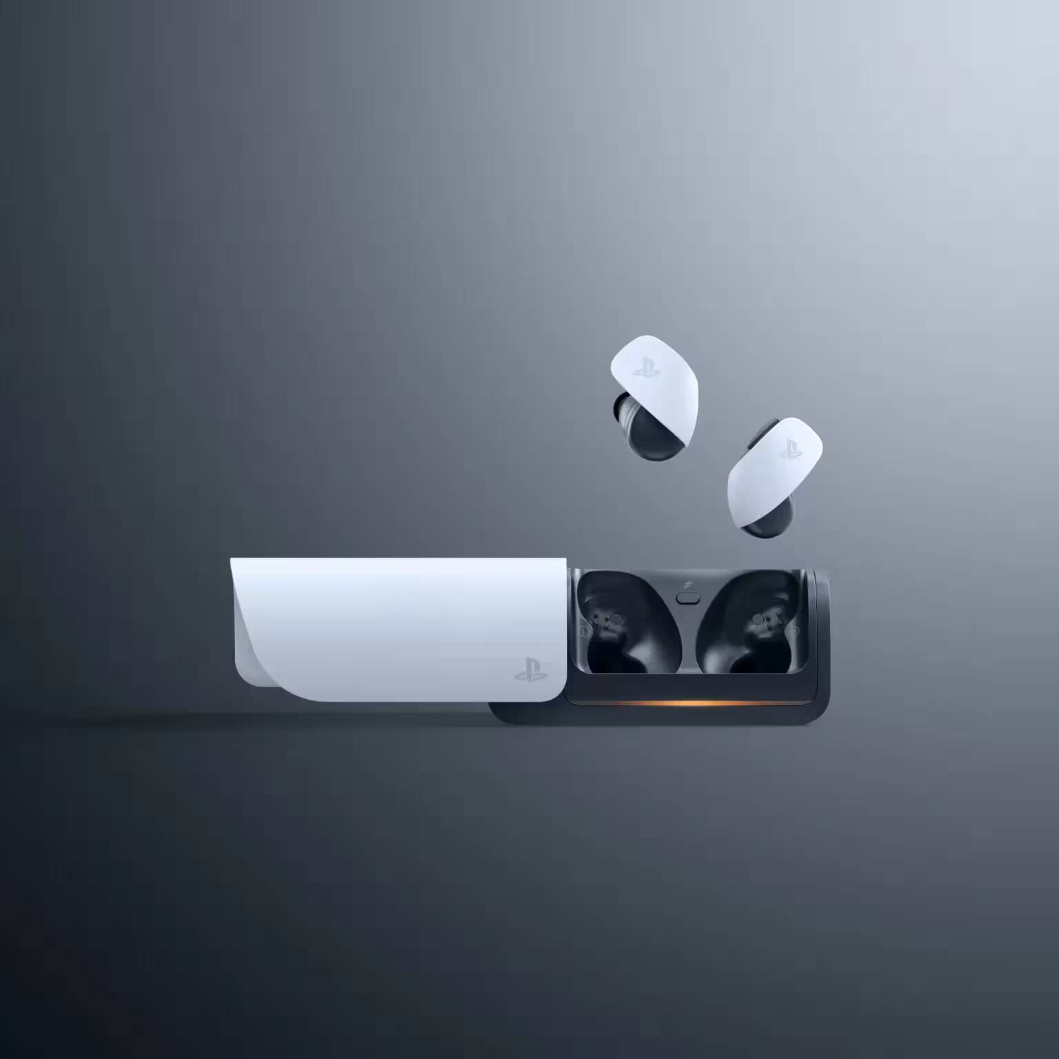 Беспроводные наушники для PS5 в чехле и зарядке