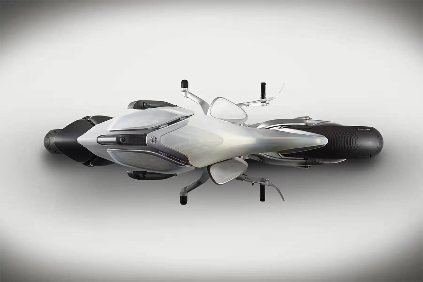 Yamaha представила "живой" электрический мотоцикл MOTOROiD 2 3 Электрический мотоцикл Yamaha MOTOROiD 2 вид сверху