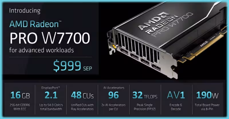 AMD выпустила профессиональную видеокарту Radeon Pro W7700 2 image 68