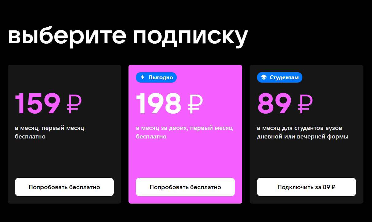 Сервисы, подписку на которые можно подарить 19 сервис