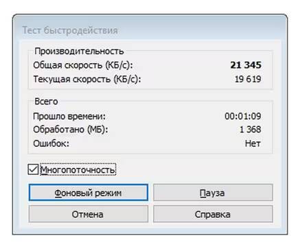 Быстрый тест памяти Silicon Power Xpower Zenith RGB DDR5-6000 окно теста производительности