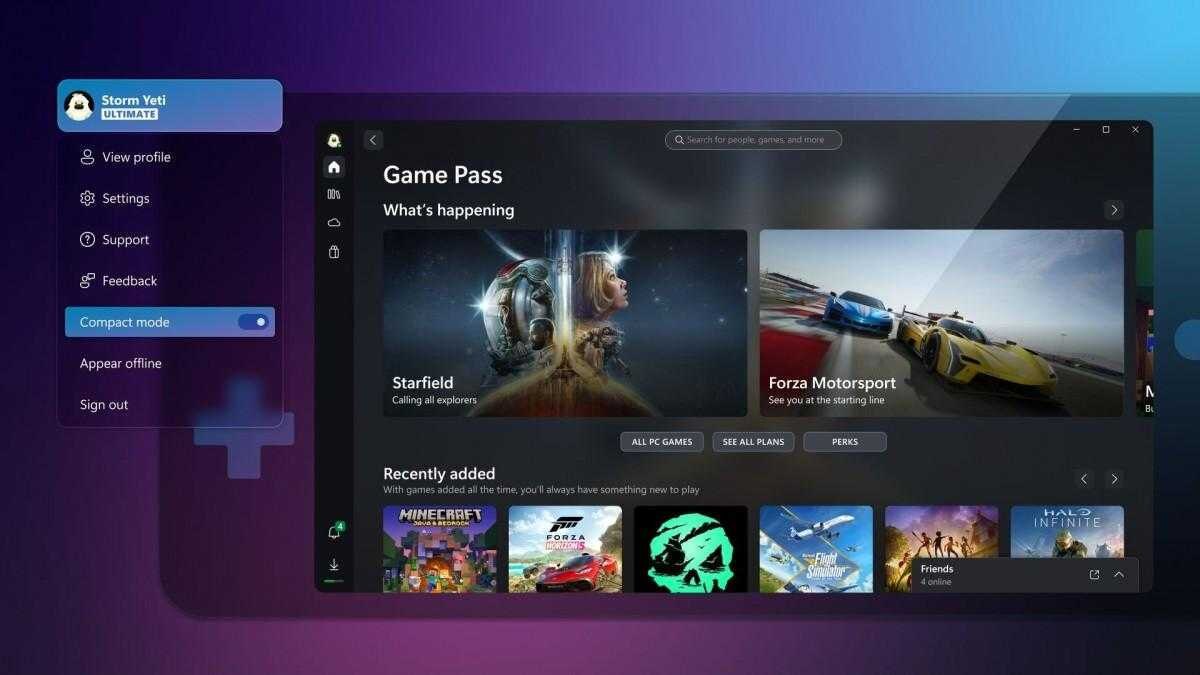 Приложение Xbox адаптировали под компактные игровые ПК 4 Xbox