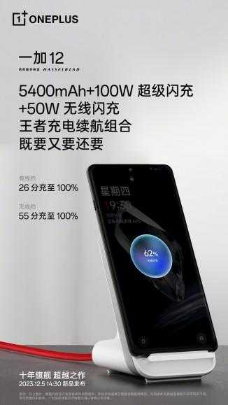 OnePlus 12: новые подробности об аккумуляторе и зарядке 5 OnePlus 12