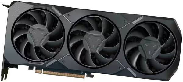 Видеокарта NVIDIA GeForce RTX 4090 с тремя вентиляторами сбоку