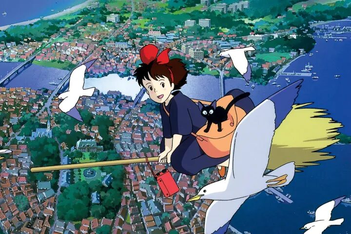 kiki and her cat in kikis delivery service