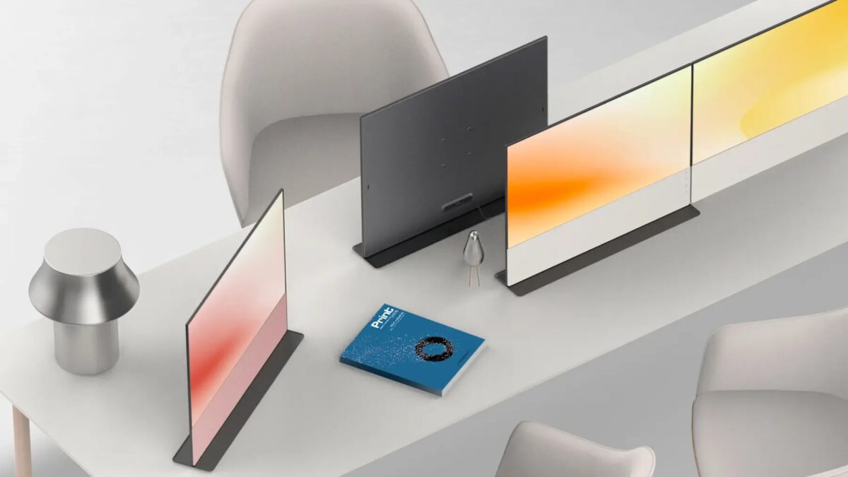 CES 2024: удивительно тонкий монитор Samsung The Link может подключаться к сети без проводов 1 samsung the link 4k monitor colors ces 2024