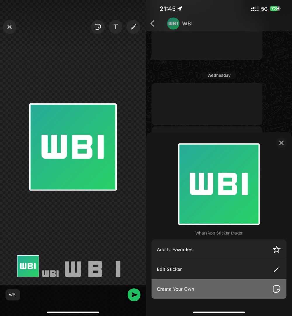 WhatsApp работает над выбором темы для приложения в последней бета-версии 4 whatsapp ios edit sticker