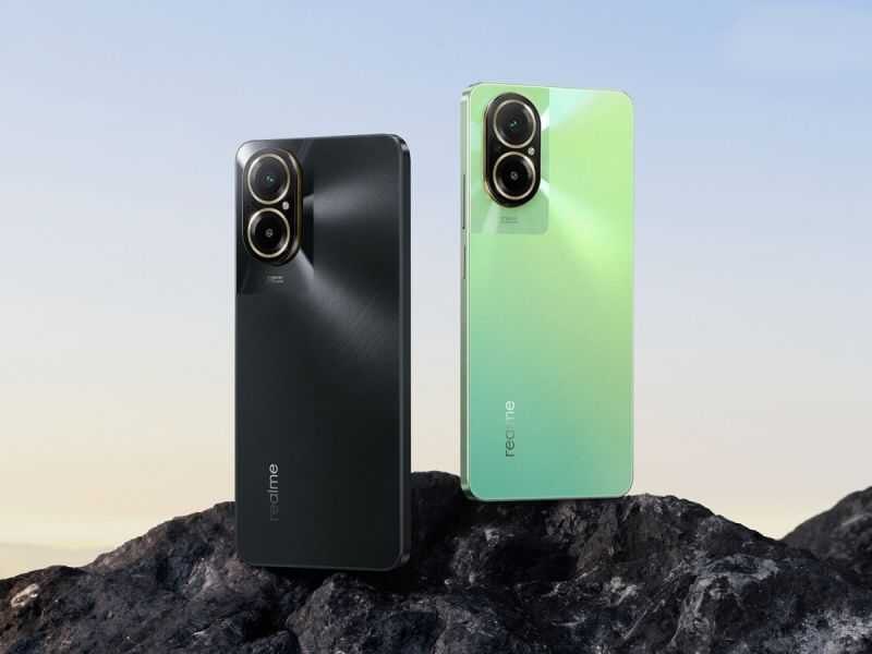 Смартфоны Realme C67 и Note 50 спереди приподняты