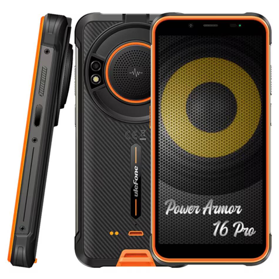 Ulefone показал защищенный смартфон с АКБ на 9600 мАч – Power Armor 16S 1 Защищенный смартфон Ulefone Power Armor 16S с аккумулятором 9600 мАч