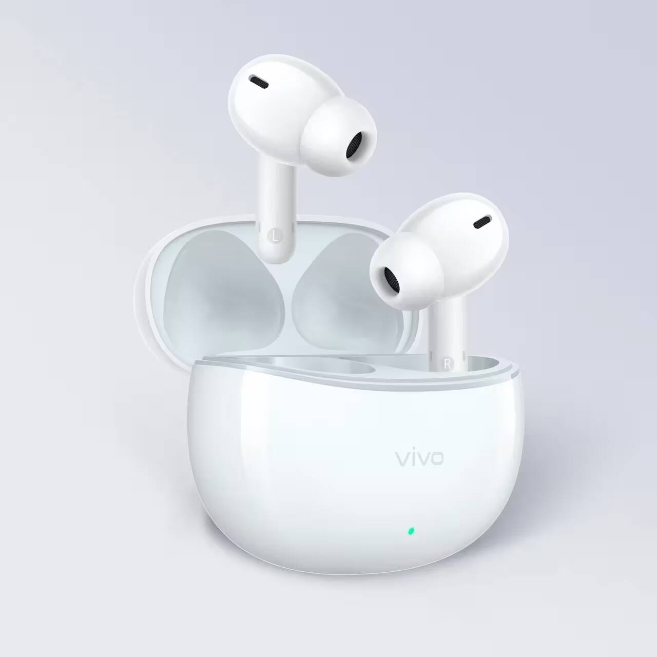 Беспроводные наушники vivo TWS 3e в открытом кейсе