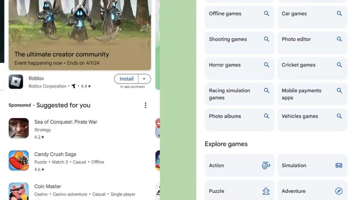 google play store search tab 2