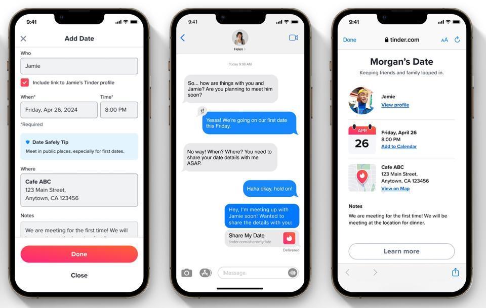 В Tinder стало проще делиться подробностями свиданий с семьей и друзьями 3 a5a092a0 fe65 11ee bde7 940c926a4d44