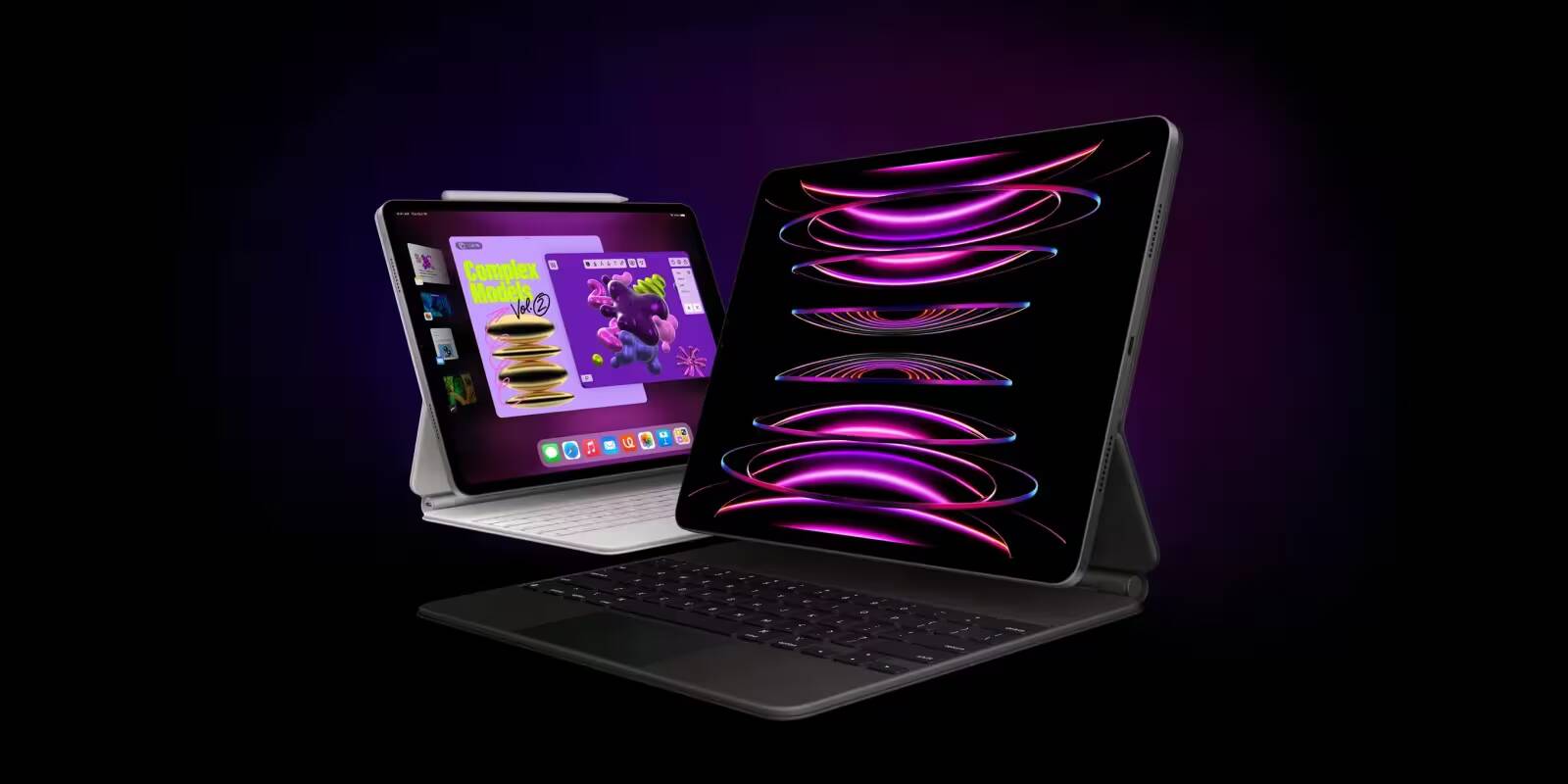 Два новых iPad Pro с клавиатурой и дисплеями