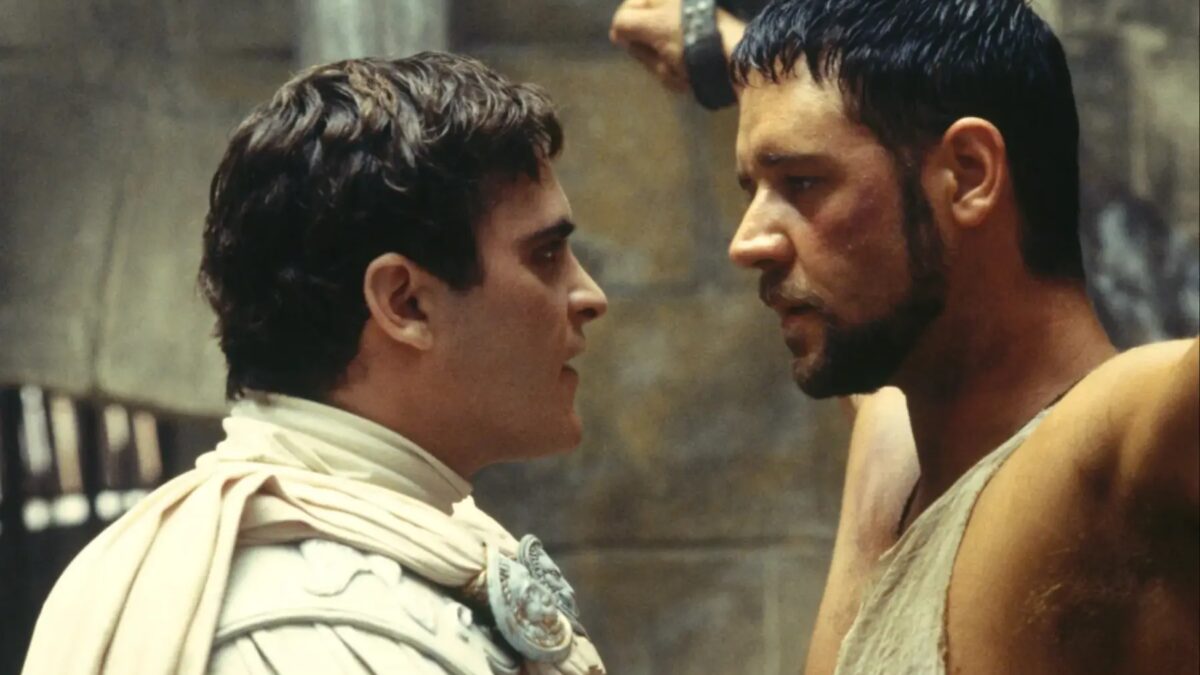 joaquin phoenix and russell crowe in gladiator