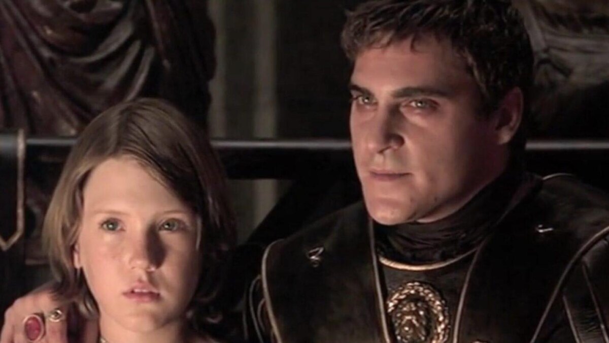 joaquin phoenix and spencer treat clark in gladiator