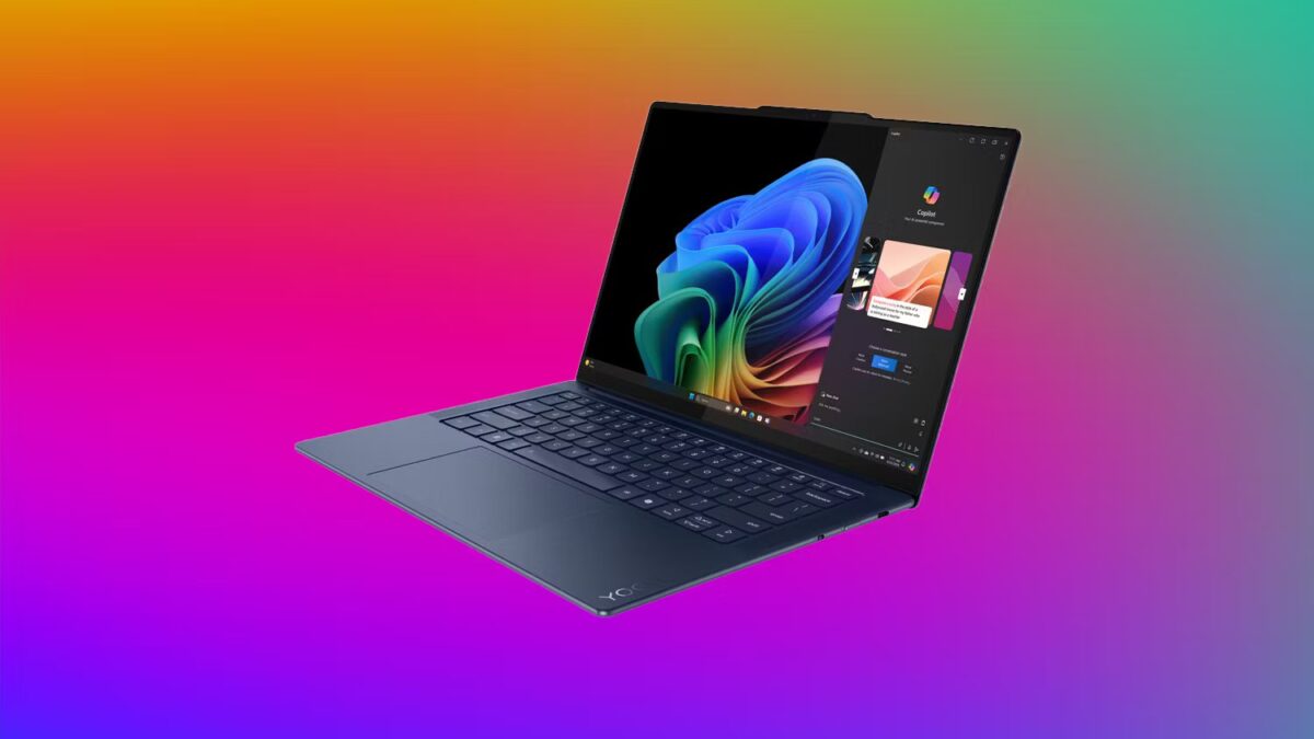 Первый взгляд на настоящий ноутбук Snapdragon X 3 lenovo yoga slim 7 14 snapdragon edition with background 1