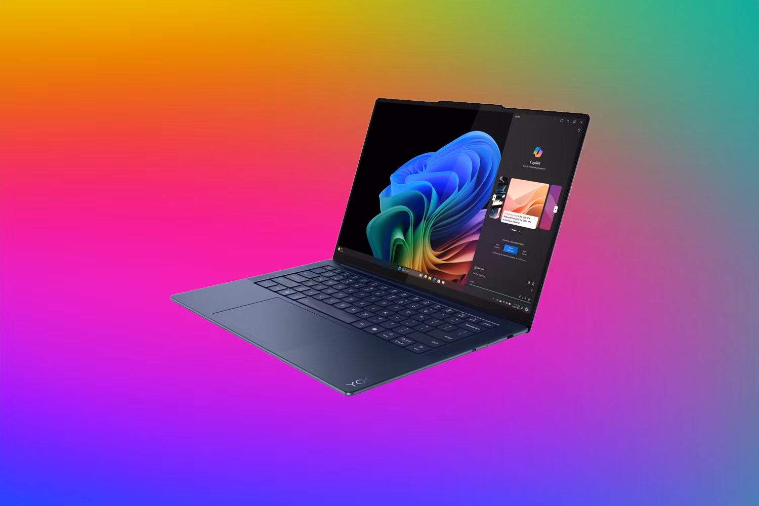 Первый взгляд на настоящий ноутбук Snapdragon X 3 lenovo yoga slim 7 14 snapdragon edition with background 1
