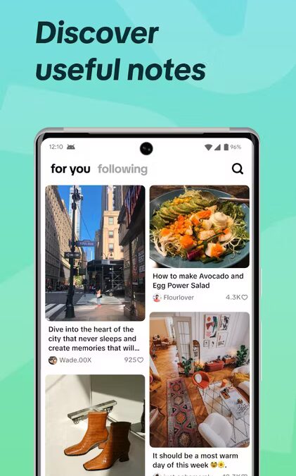 tiktok notes grid layout