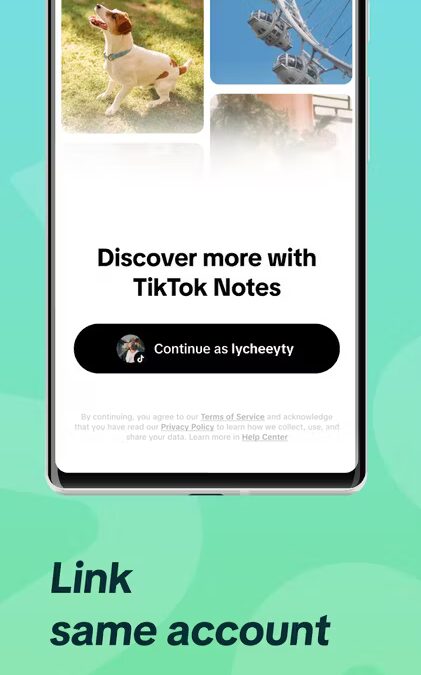 tiktok notes signup