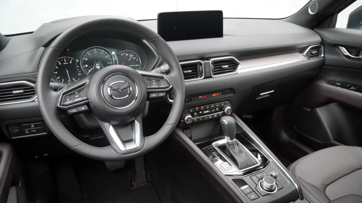 2022 mazda cx 5 interior from driver