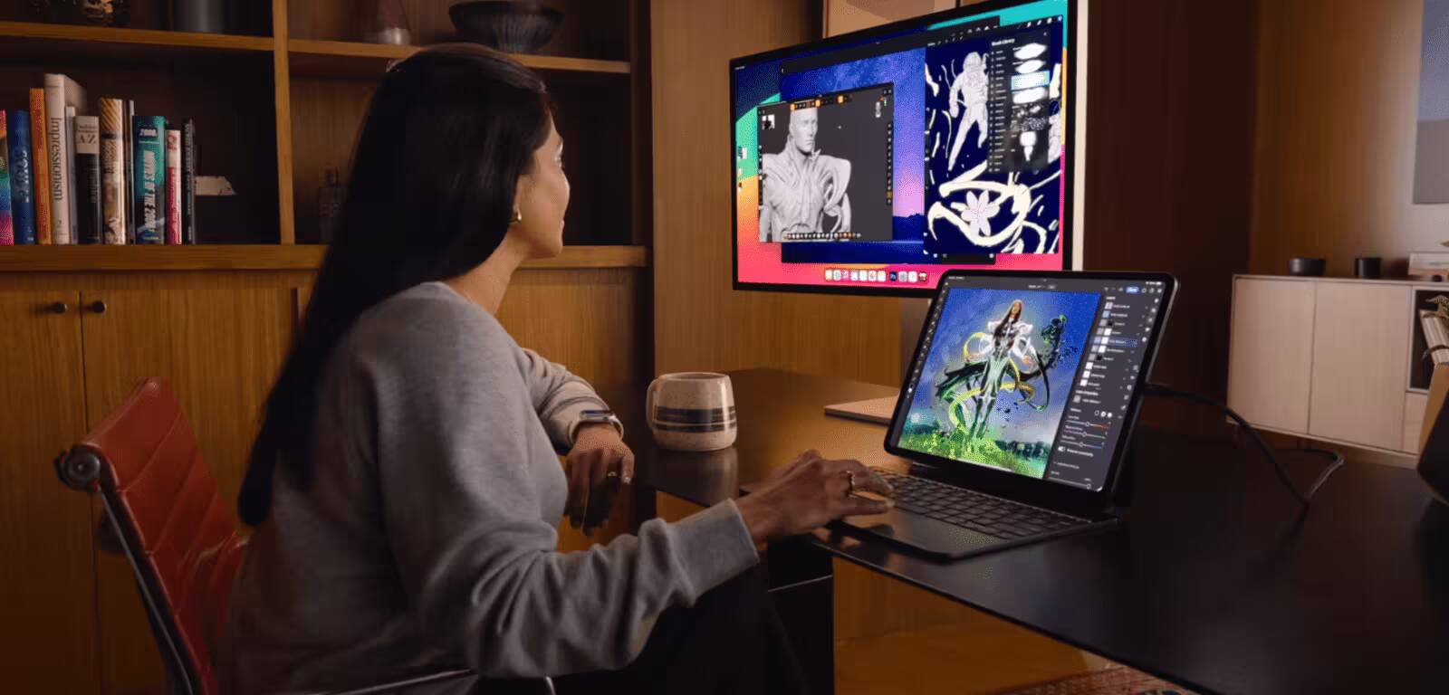 Apple обновила Final Cut Pro и Logic Pro 1 Пользователь работает с программой Final Cut Pro на iPad и iMac