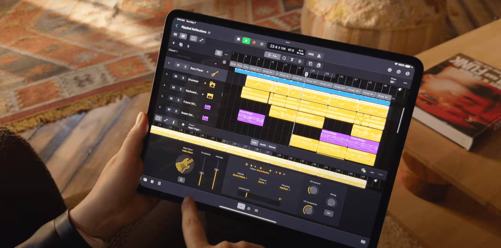 Apple обновила Final Cut Pro и Logic Pro 3 Планшет iPad Pro с интерфейсом музыкального производства